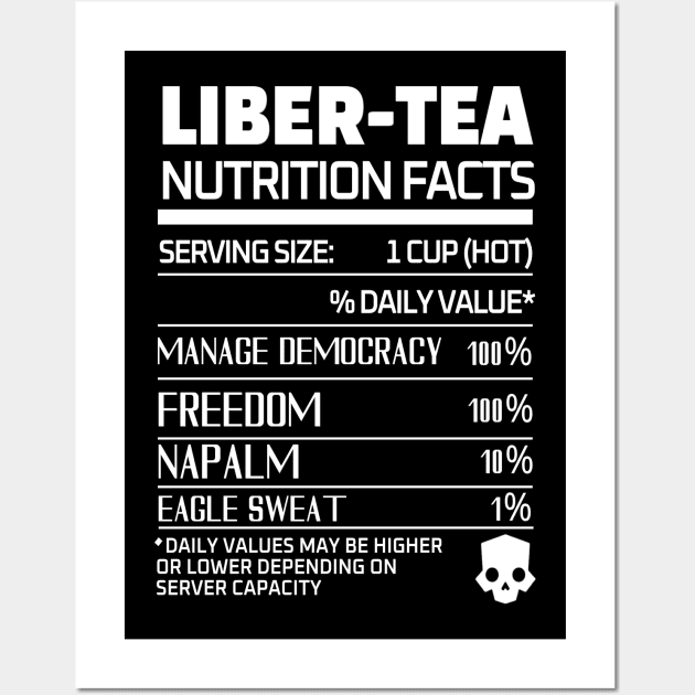 Helldivers 2 'Liber-tea' Nutrition Wall Art by thestaroflove